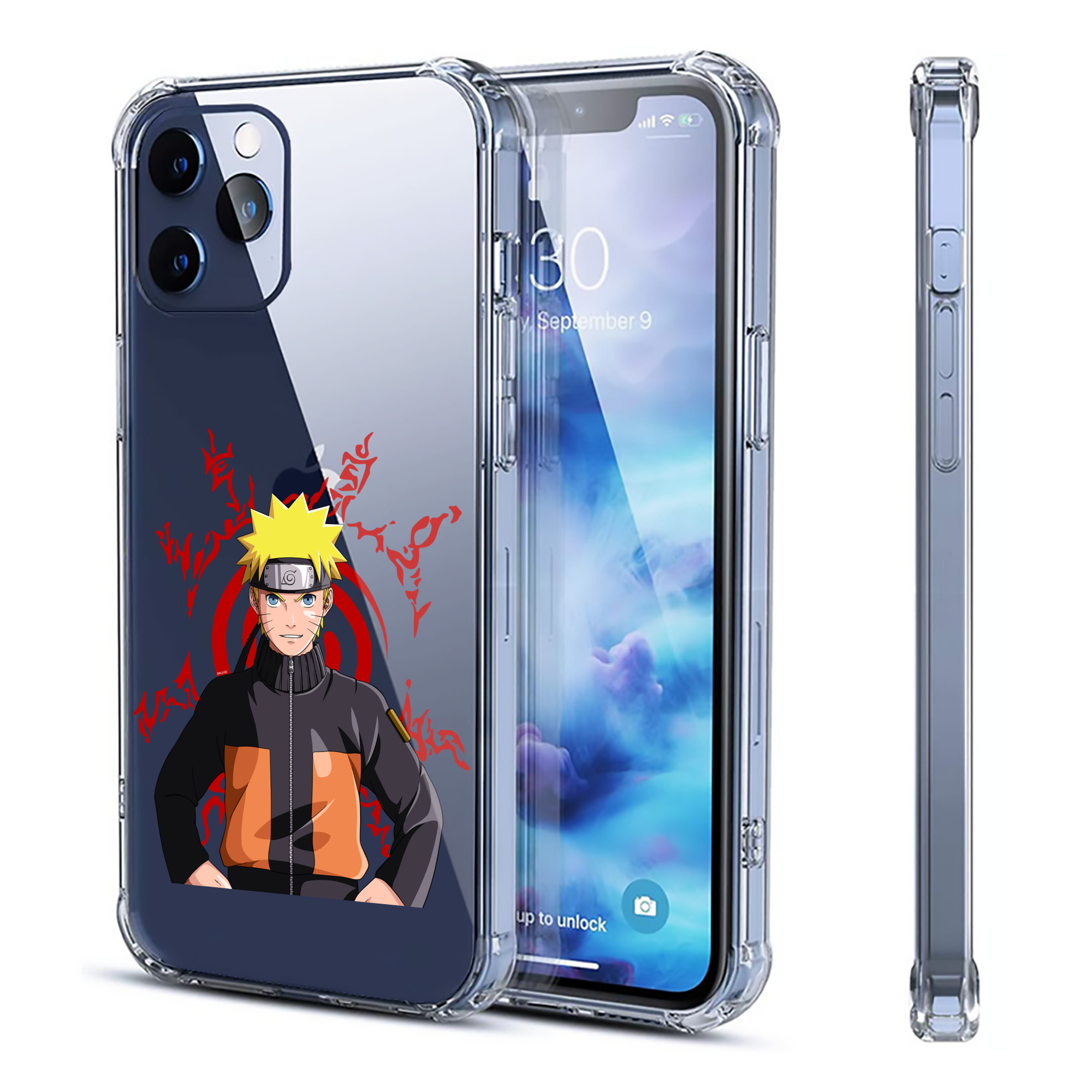 （画像用） NARUTO -ナルト- うずまき ナルト Uzumaki Naruto 【iPhone 12シリーズ対応】透明スマホケース（クリアソフトケース）